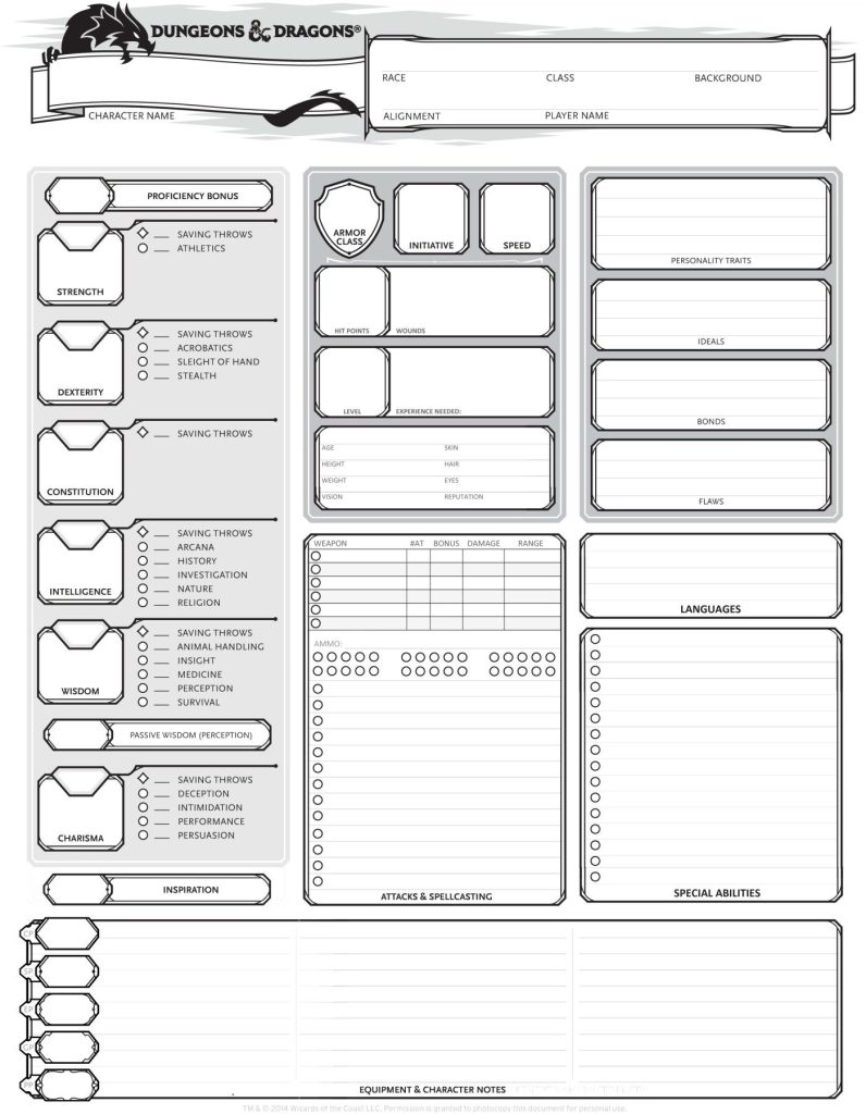 Dungeon World Fillable Character Sheet - Fillable Form 2023