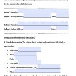 Fillable Nc Dmv Bill Of Sale