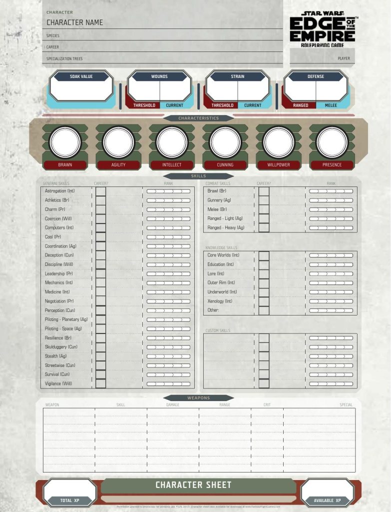 Form Fillable Starship Troopers Character Sheet Printable Forms Free Online 2622