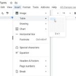 Fillable Table In Google Forms