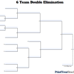 6 Team Double Elimination Bracket Fillable