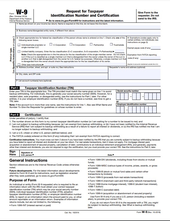 Are The Fillable Forms W 9 Safe