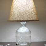 Clear Glass Fillable Table Lamp