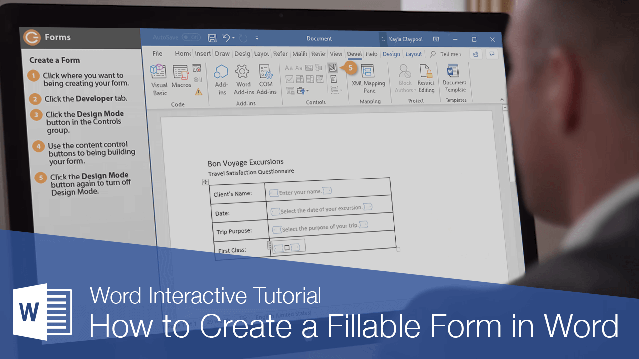 Create A CUStomizable, Fillable Form