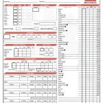 D20 Modern Character Sheet PDF Fillable
