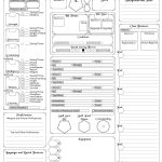 D&d Fillable Charcter Sheet 5th Edition