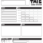 Fate Core Character Sheet Form Fillable