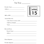 Fillable Childcare Tax Form For Parents