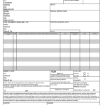 Fillable Short Bill Of Lading Template