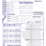 Fillable Star Wars D20 Character Sheet