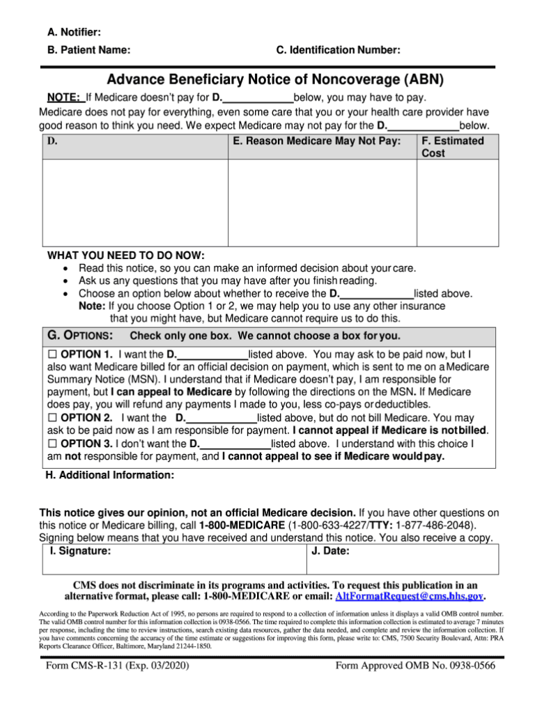 Form A 1 131 Fillable Printable Forms Free Online