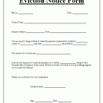 Form Printable Free Blank Eviction Notice Pdf