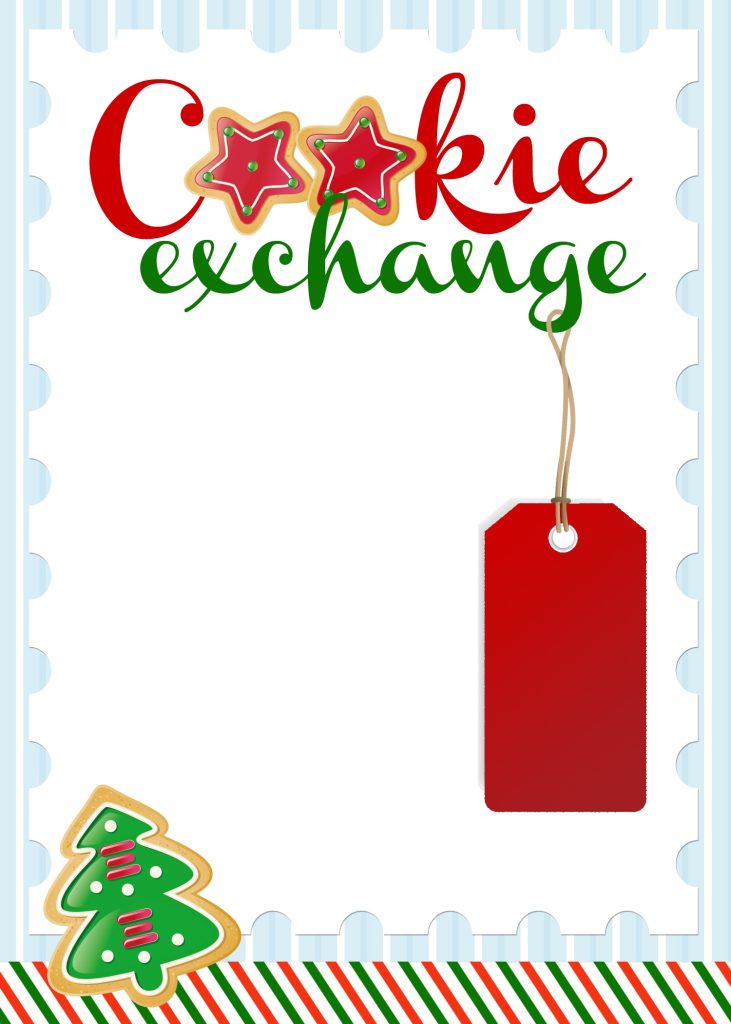 Free Christmas Cookie Exchange Printable Invitation