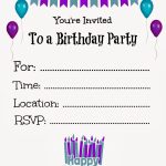Free Printable Birthday Invitations With Pictures