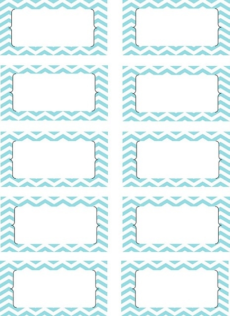 Free Printable Chevron Labels