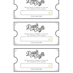 Free Printable Diaper Raffle Ticket Template