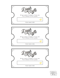 Free Printable Diaper Raffle Ticket Template - Fillable Form 2025