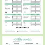 Free Printable Easy Budget Forms
