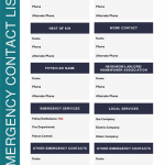 Free Printable Emergency Phone List