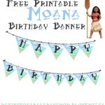 Free Printable Moana Banner