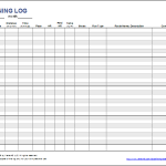 Free Printable Running Log