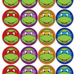 Free Printable Teenage Mutant Ninja Turtle Cupcake Toppers