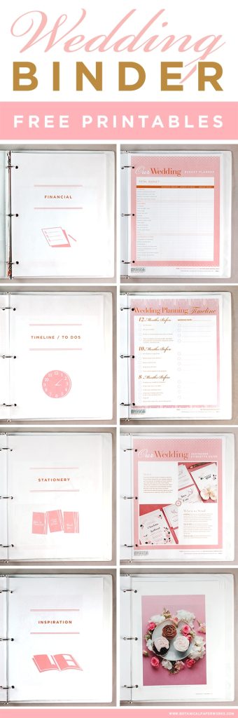 Free Printable Wedding Organizer Templates