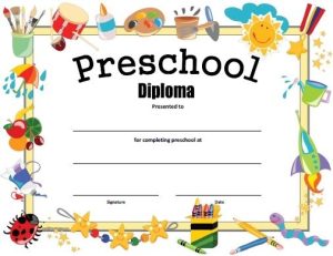 Preschool Graduation Diploma Free Printable - Fillable Form 2024