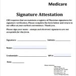 Printable Blank Attestation Form