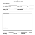 Printable Blank Catering Order Form