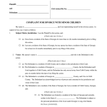 Printable Divorce Forms For Georgia