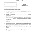 Printable Divorce Papers For Nc
