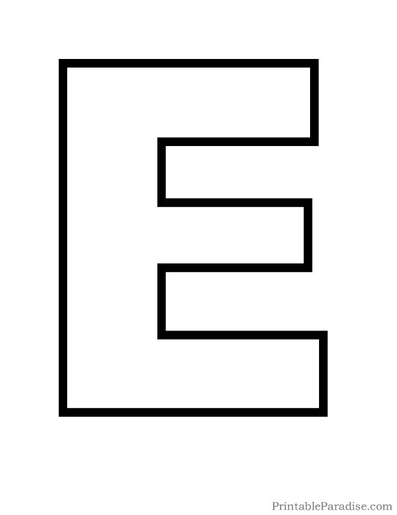 Printable E Letter