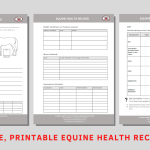 Printable Free Equine Record Keeping Forms