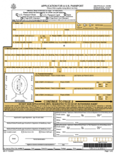 Printable Passport Forms