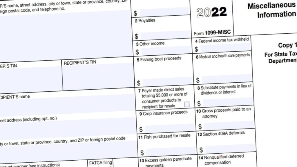 Fillable 2023 Form 1099 Misc