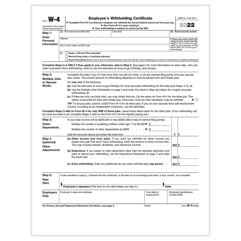 2023 IRS W 4 Form HRdirect Fillable Form 2024