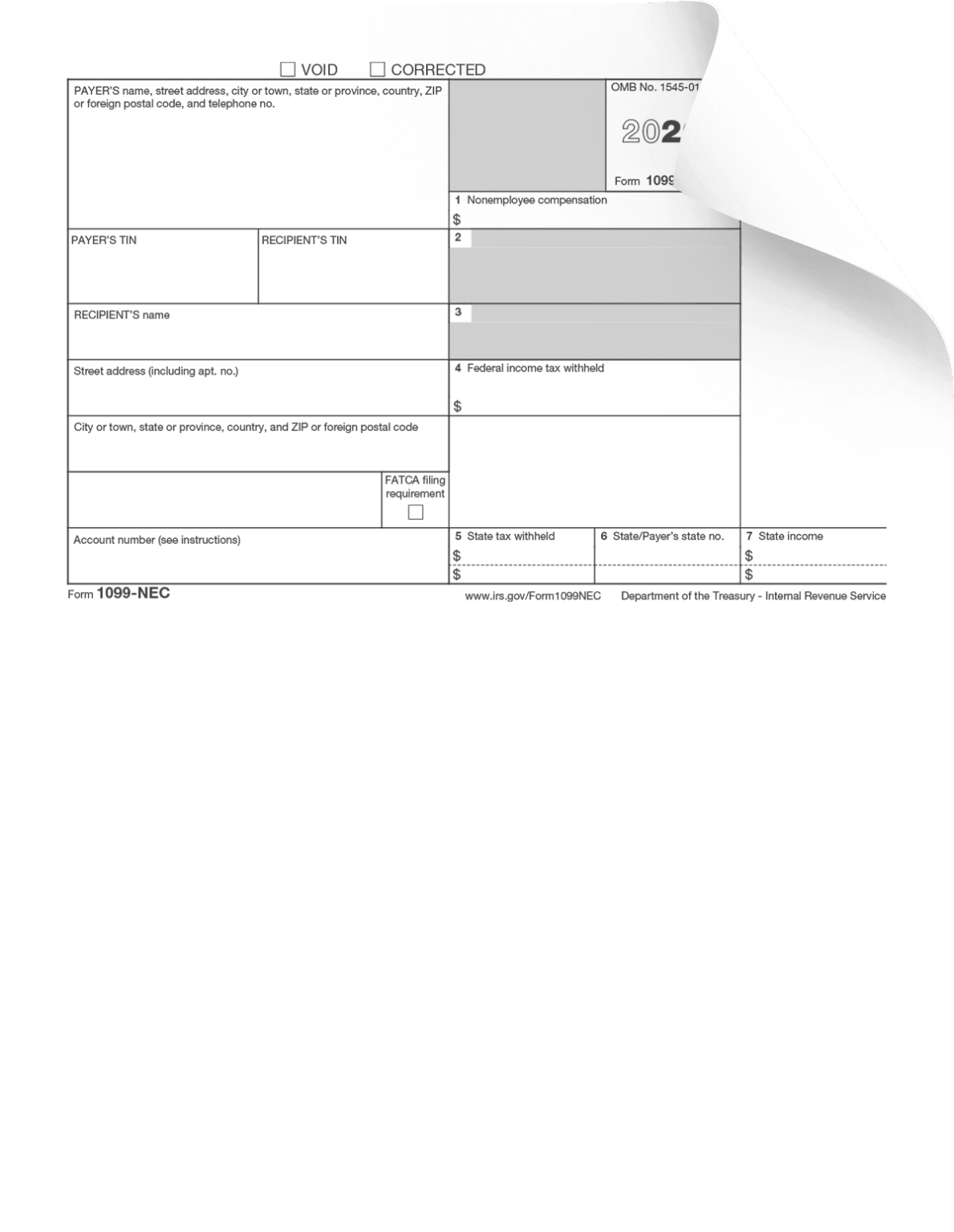 Fillable 1099 nec Form 2023 Fillable Form 2023