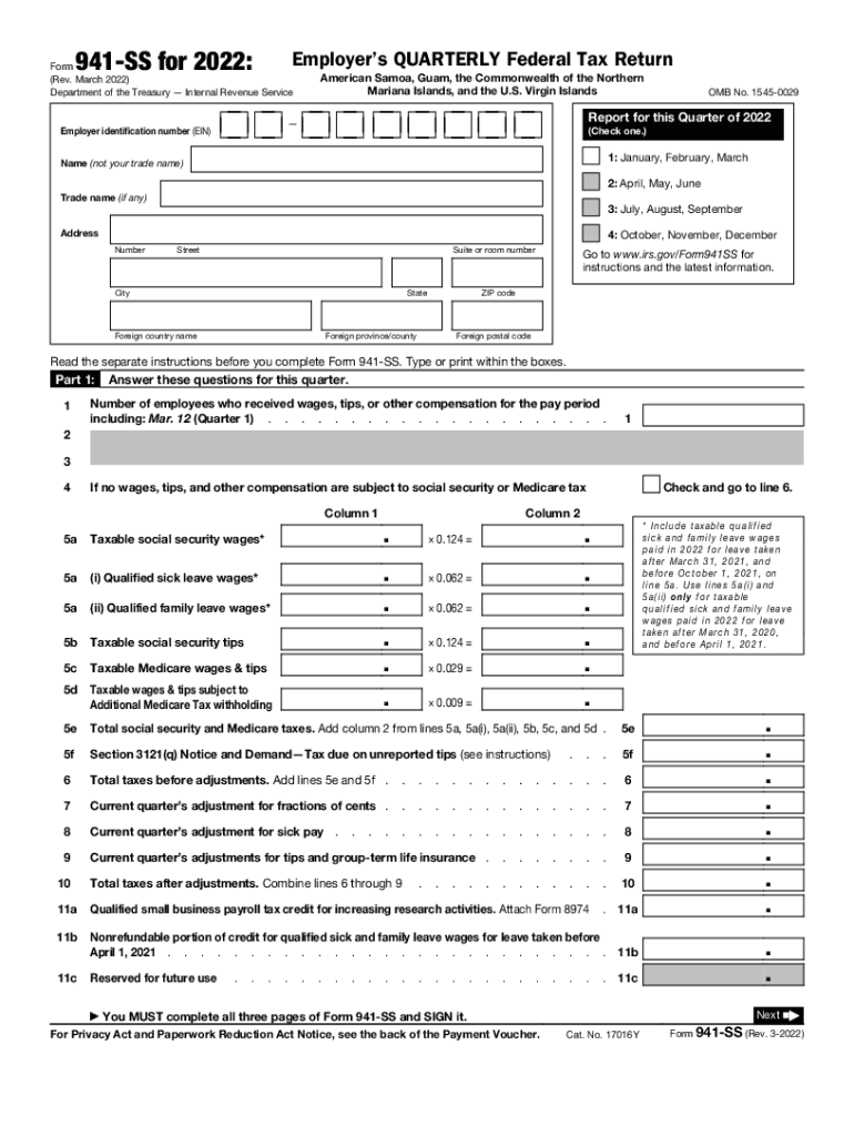 941 Form 2023 Fillable Form 2024