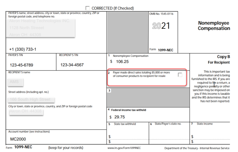 Tax Print Forms For 1099 NEC And 1099 MISC Withholding Tax Return In ...