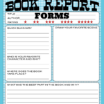 10 Best Free Printable Book Report Forms Printablee