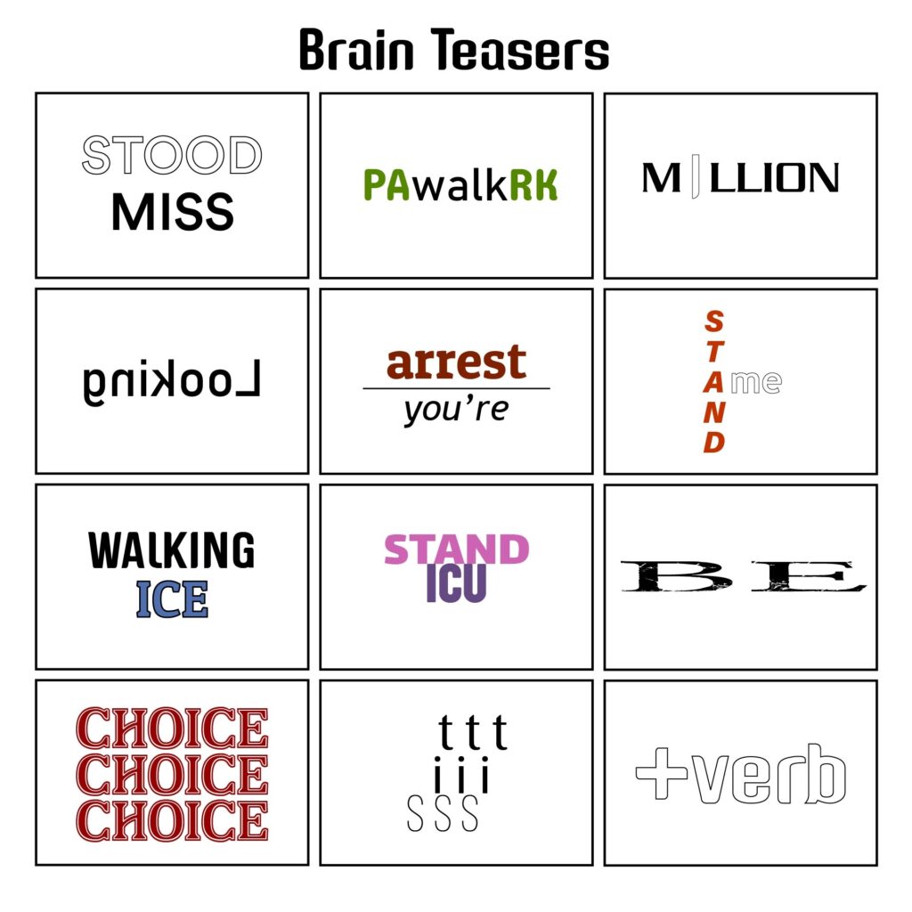 Brain Teasers For Kids Printable