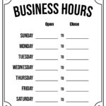 10 Best Free Printable Business Hours Sign Template Printablee