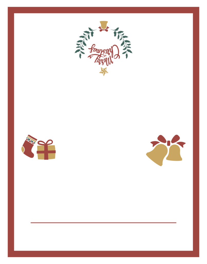 Free Printable Christmas Place Cards Template