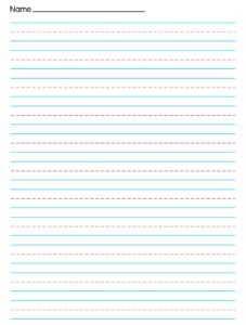 10 Best Free Printable Handwriting Paper Printablee - Fillable Form 2025