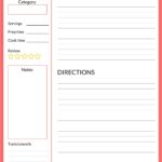 10 Best Free Printable Recipe Pages 8 5X11 Printablee