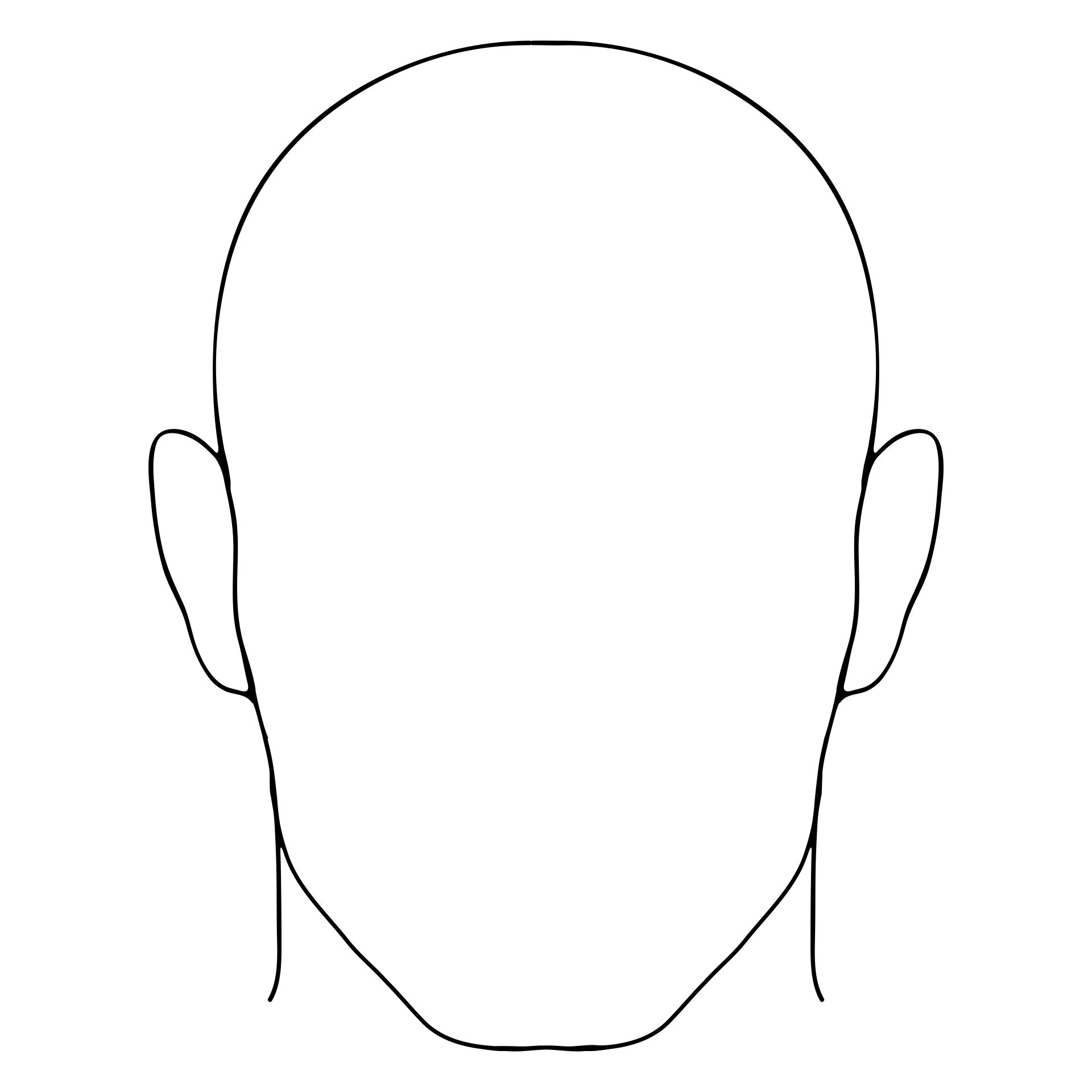 10 Best Head Template Printable Printablee