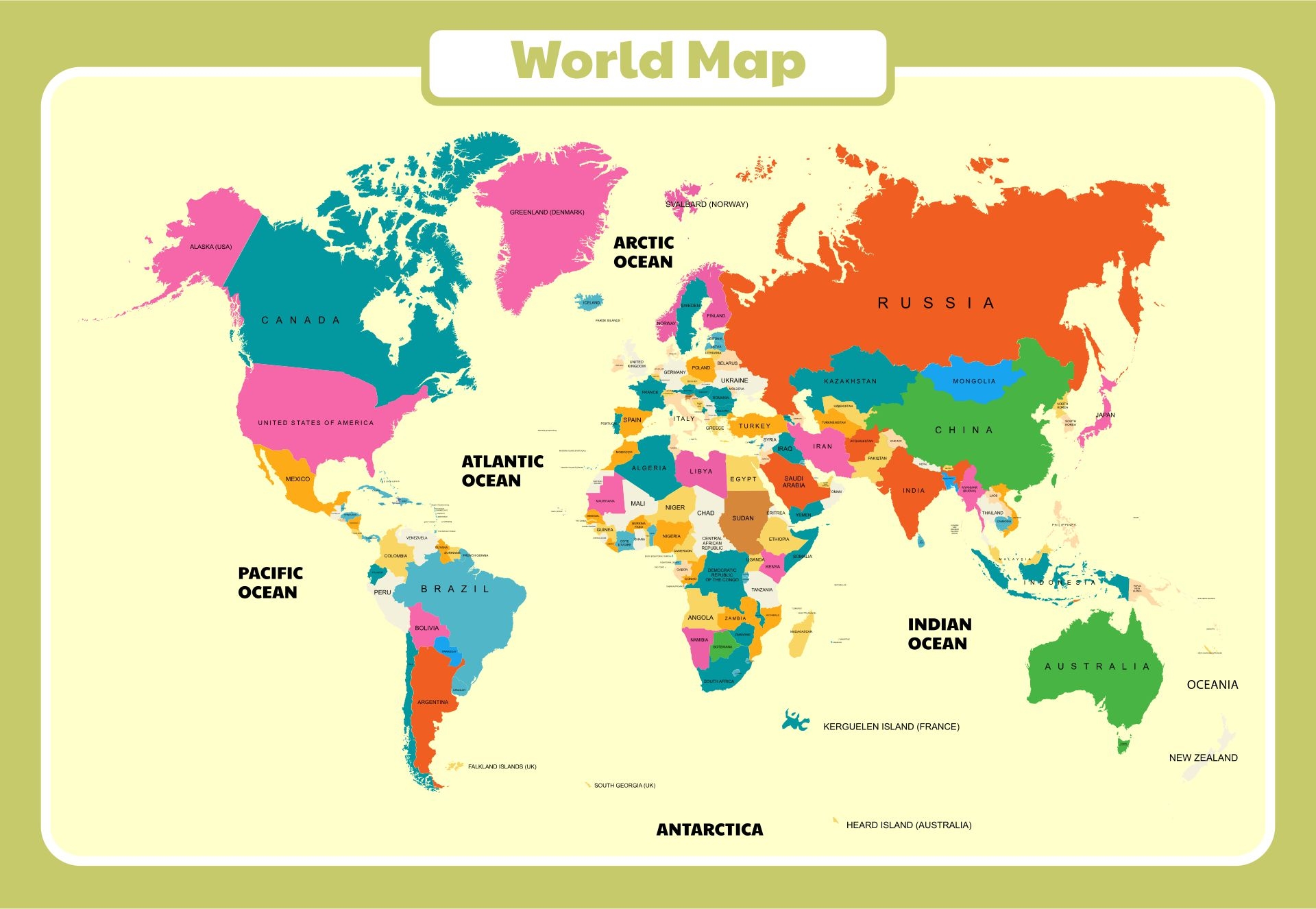 10 Best Large World Maps Printable Printablee Fillable Form 2023