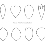 10 Best Paper Flower Petal Template Printable Printablee