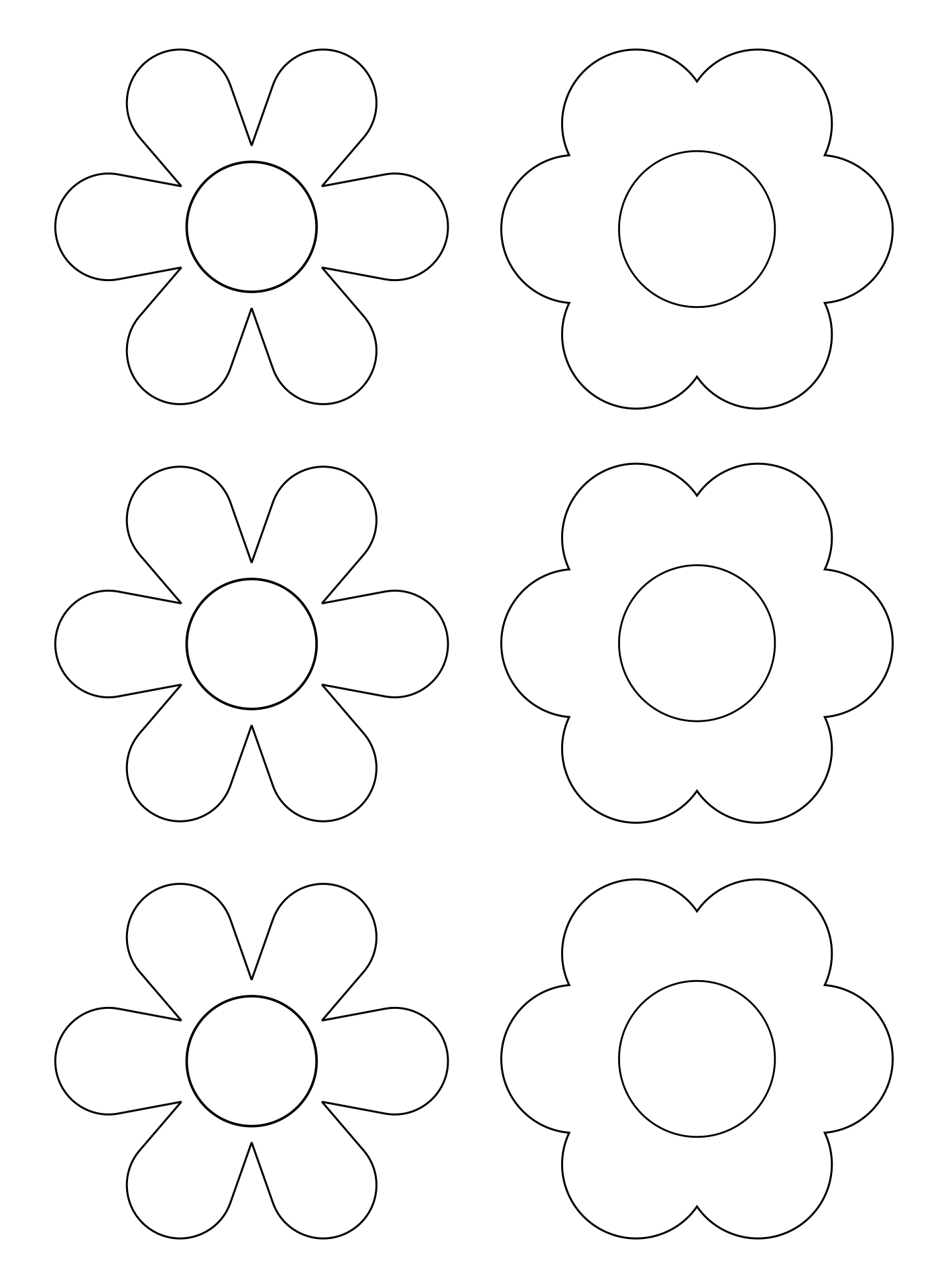 10 Best Paper Flower Templates Printable Free Printablee